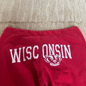 Vintage American Apparel Wisconsin Badgers Fleece Sweat Pants Size M / One Size